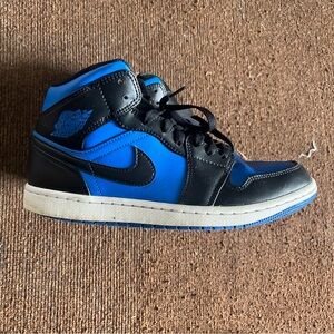 Blue black &white Jordan 1s
